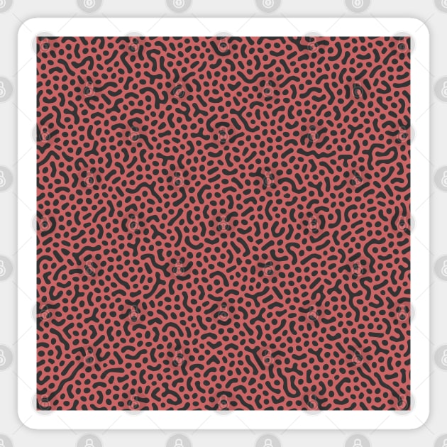 Bacteria Turing Pattern (Rose Gold) Sticker by John Uttley